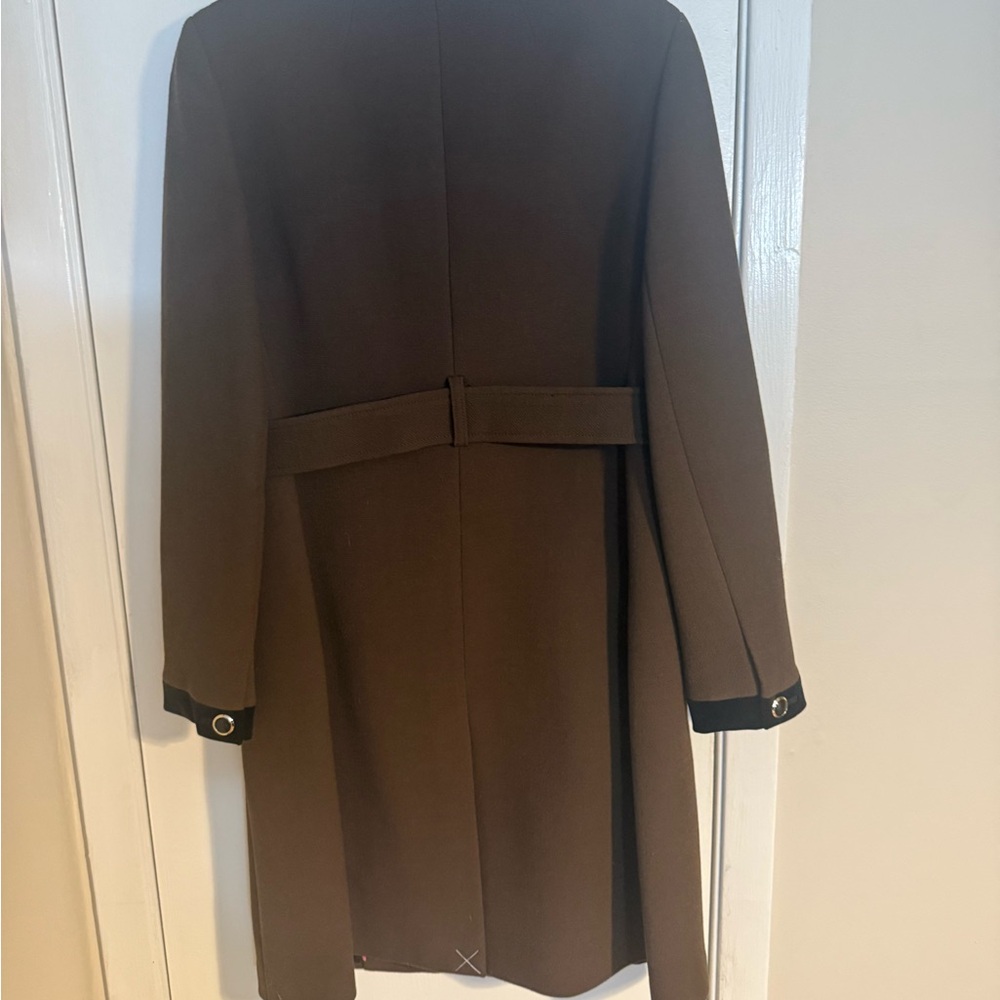 J.Crew Velvet-trimmed Lady Coat NWOT - Picture 5 of 10